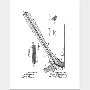 Hammer Vintage Patent Hand Drawing Posters and Art